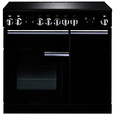 Rangemaster Professional + 90 Induction Hob Range Cooker Gloss Black